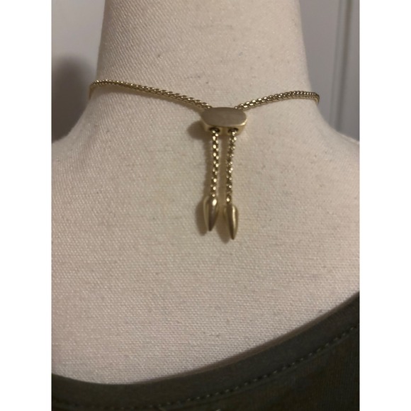 Kendra Scott Inez Long Pendant Necklace Gold Iridescent Mother of Pearl Shell - Picture 4 of 12